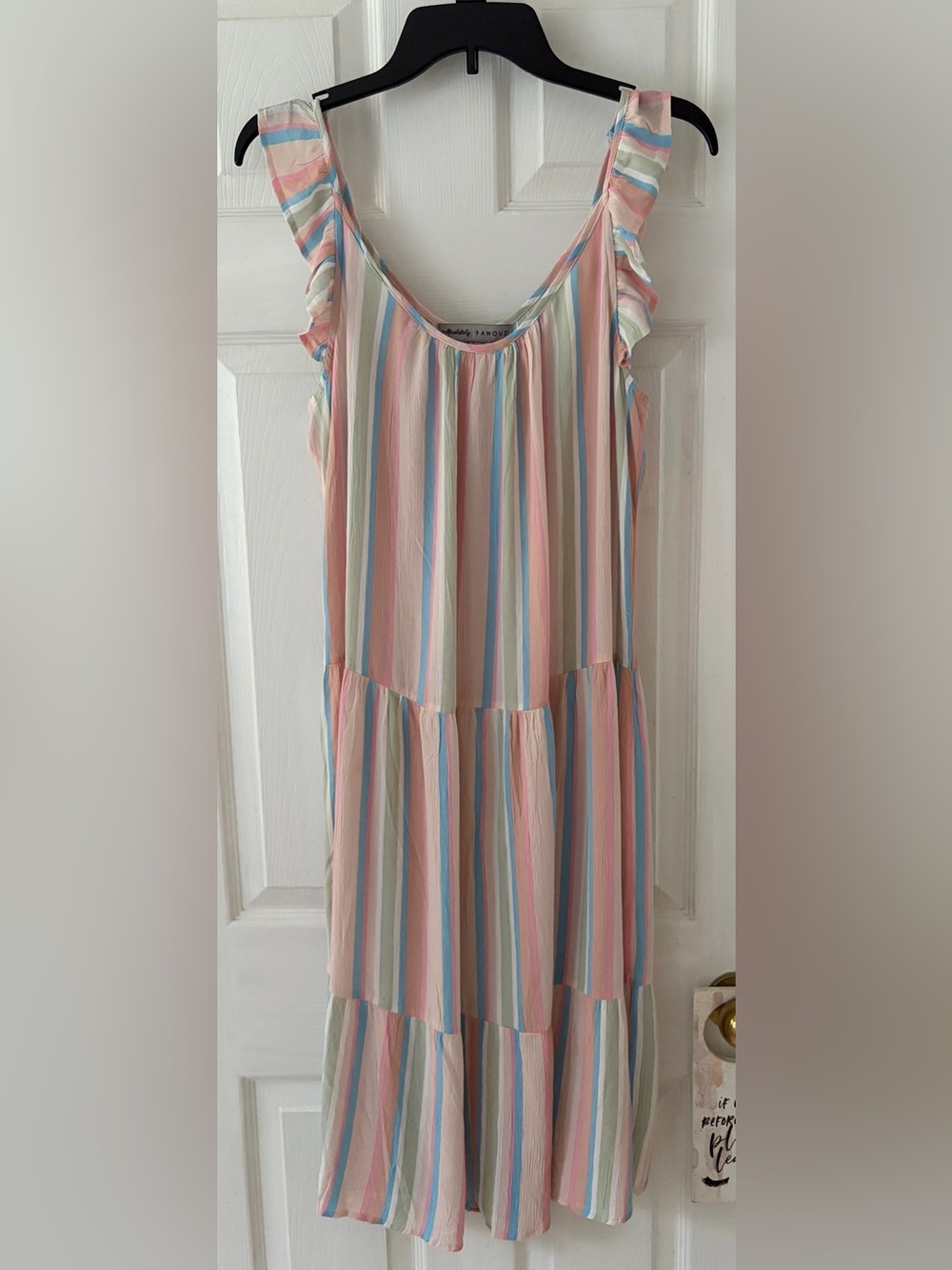 Absolutely Famous Pastel Stripe Maxi Sundress